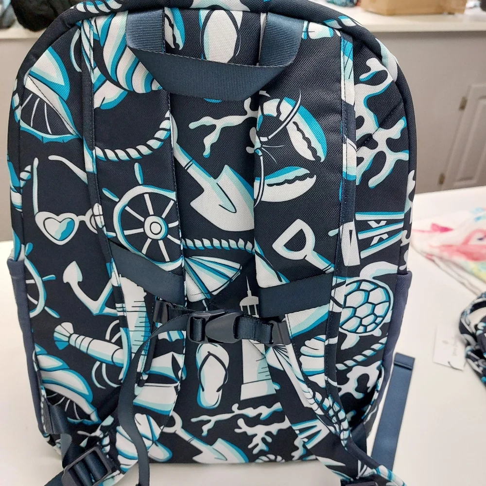 Vera Bradley Lighten Up Large Sporty Backpack Shore Enough NWT